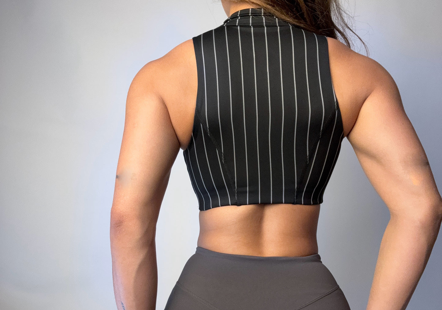 Top LIV Pinstripe Zip