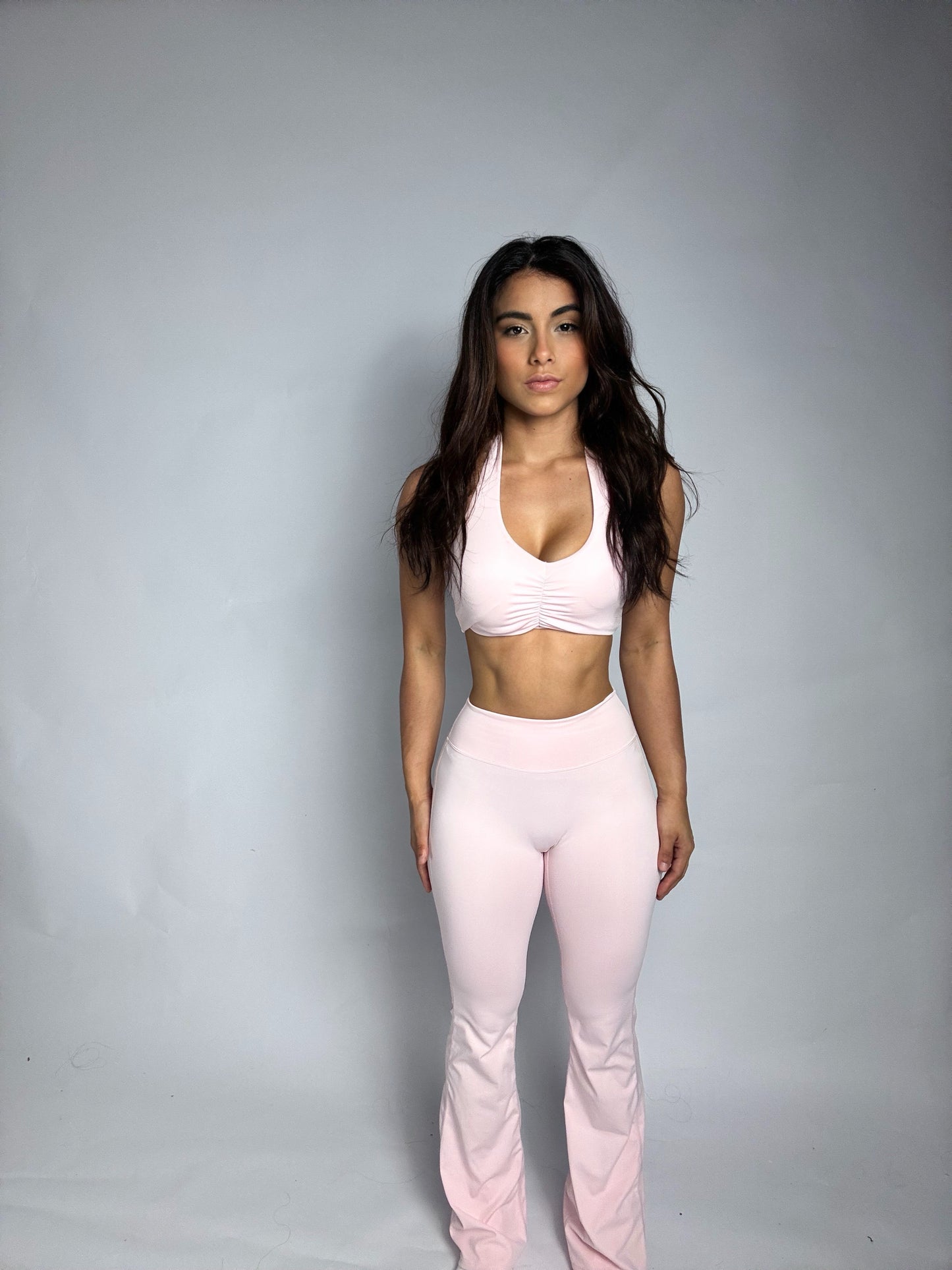 Muse Halter Flare Set Pink