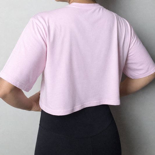 LIV BLUSH CROP TEE