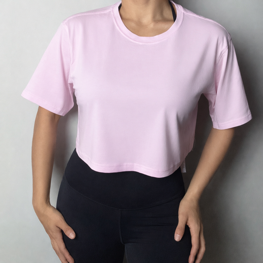 LIV BLUSH CROP TEE