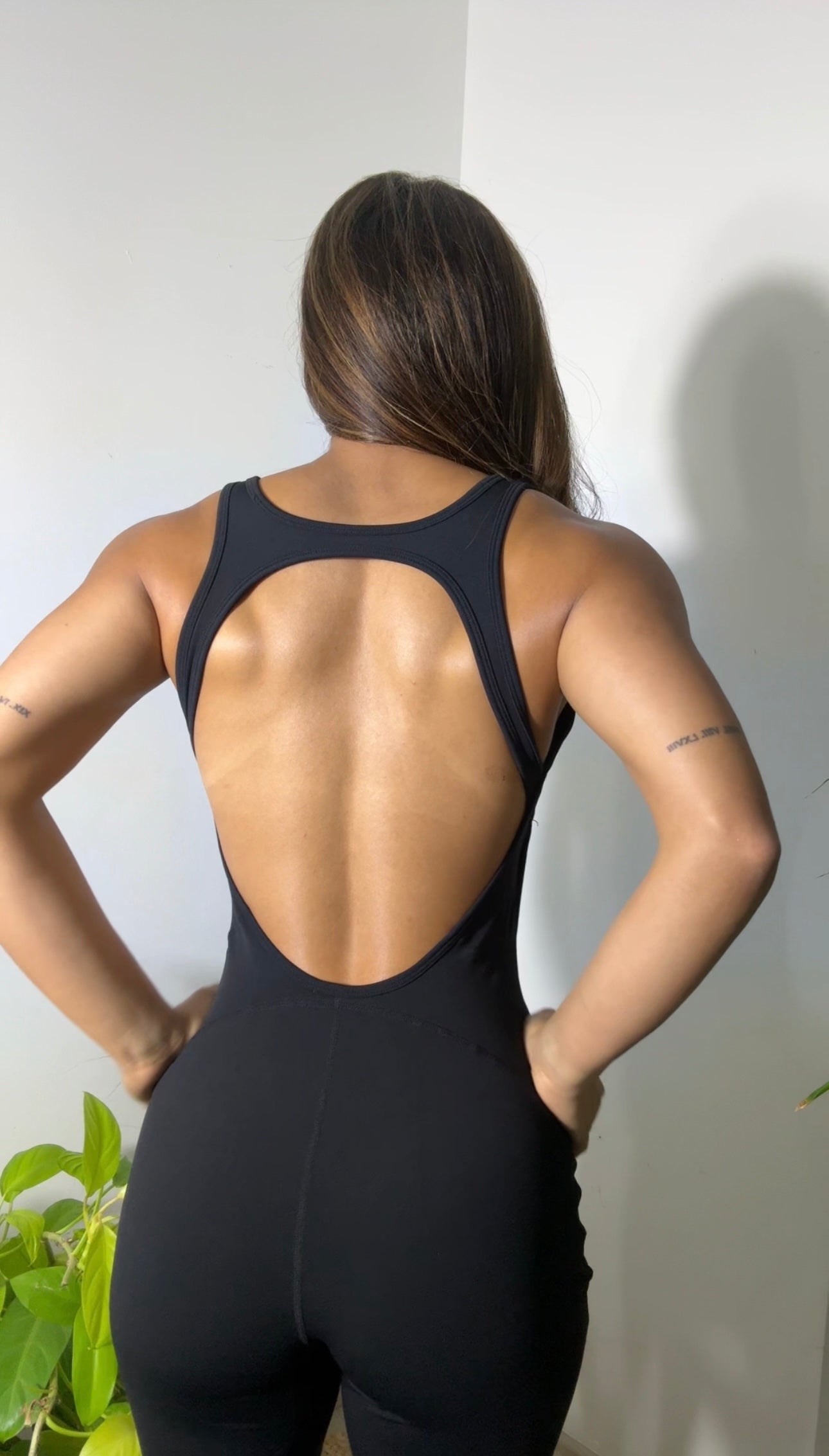 Open Back Glow Jumpsuit