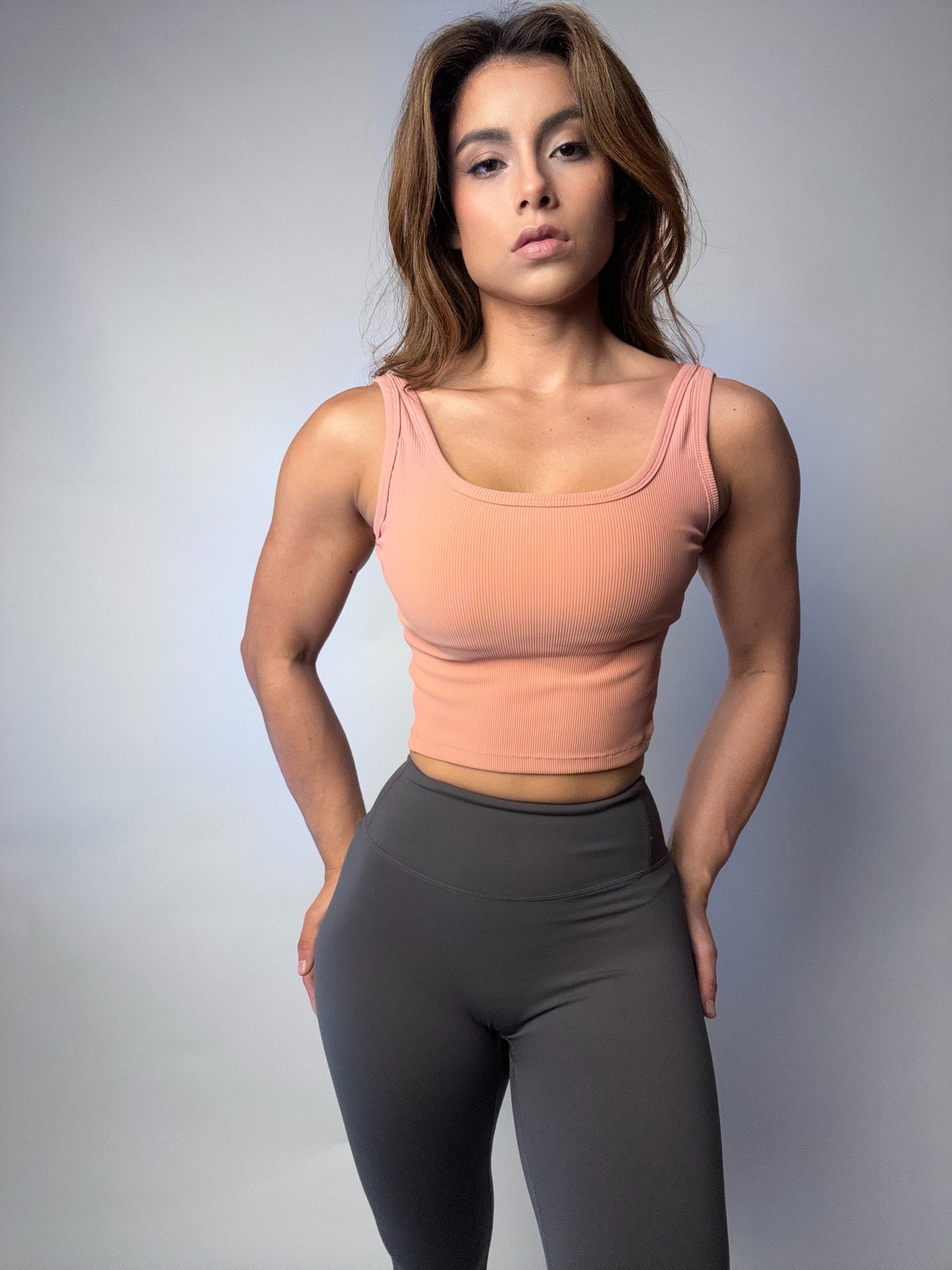 Top LIV Ribbed Soft – Peach