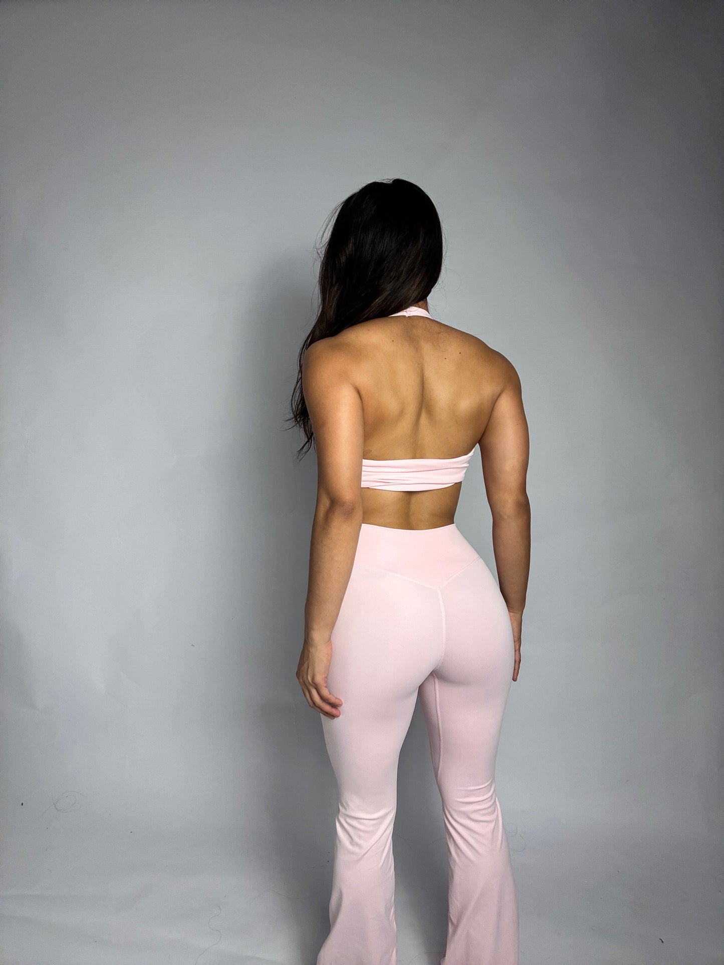 Muse Halter Flare Set Pink