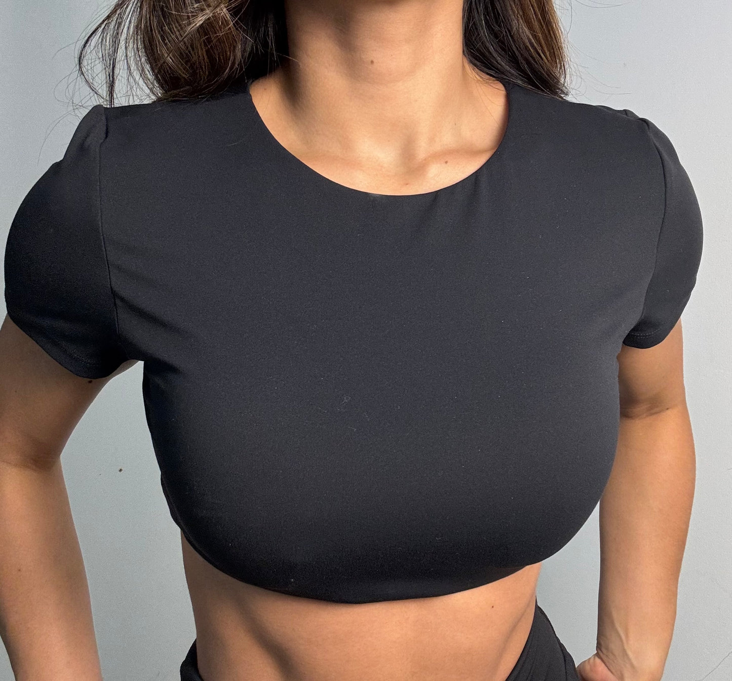 Crop top negro